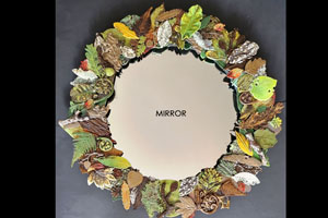 Forest Floor Leaf Mirror